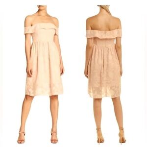 Cupcakes & Cashmere Honey Off The Shoulder Tea Dress 0 Romantic Wedding Guest